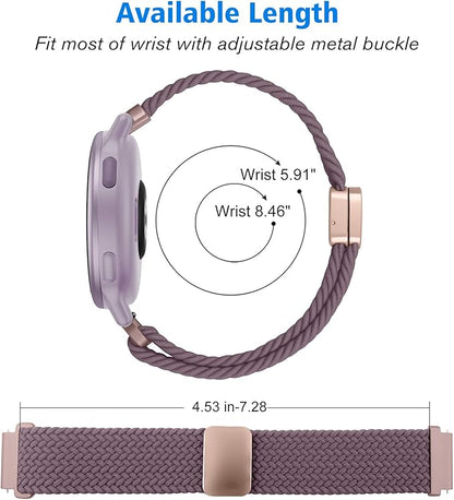 FINTIE Magnetic Braided Band Compatible with Garmin Vivoactive 5/6/Vivoactive 3, Garmin Venu/Venu