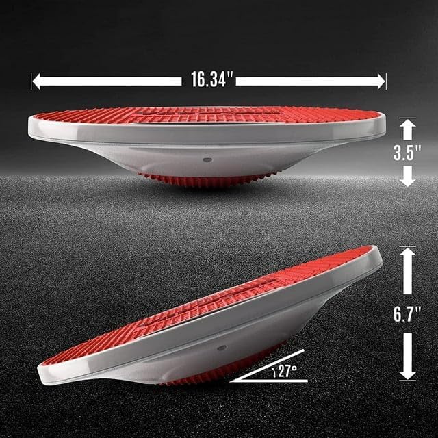 Yes4All Upgraded Wobble Balance Board, 16.34" TPE Non-slip, Stability Board for Home Gym, Standing