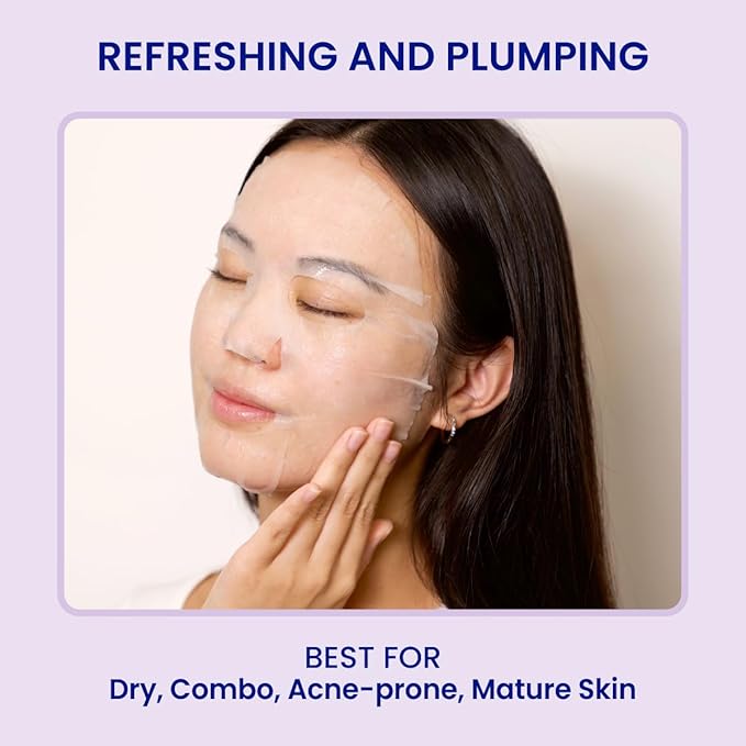 FACETORY K Beauty Face Mask Skin Care - SEA THE RADIANCE PLUMPING Sheet Mask with Peptides &