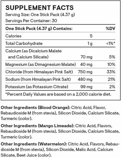 THORNE - Daily Electrolytes - Zero Sugar & Low-Calorie Electrolyte Drink Mix - Naturally Flavored &