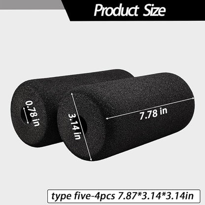 Foot Foam Pads Rollers(7.87in*3.14in*3.14in) for Exercise Machine, Inversion Table, Workout Bench