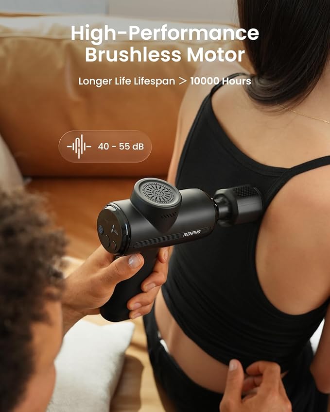 RENPHO Active Thermacool 2 Massage Gun with Heat and Cold Therapy, Professional Deep Tissue