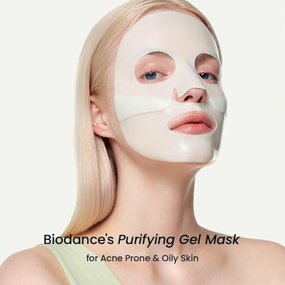 BIODANCE Refreshing Sea kelp Real Deep Mask, Overnight Hydrogel Mask, Calming, Oil & Sebum Control