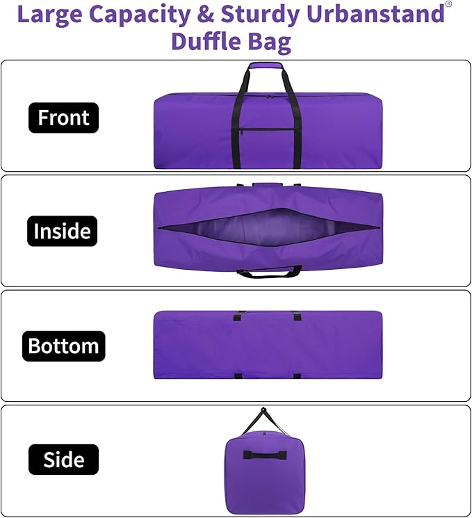 Urbanstand 48 Inch Travel Duffle Bag Extra Large Sport Equipment Duffel Bags with 2-way Lockable