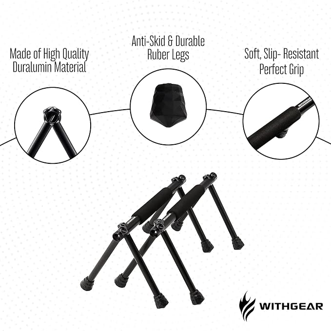 Push Up Bar ??Folding Dip Bar for Home Workout, Lightweight & Portable Strength Training Equipment
