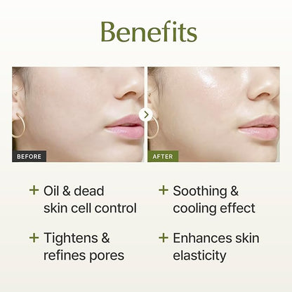 SU:M Micro-Active Super Matcha Pore Mask Pack (3.38fl oz) - Pore refining, oil control, exfoliating