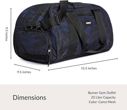 Vooray Burner Gym Duffel Bag, Gym Bag for Women and Men with Shoe Compartment, Weekender, Overnight