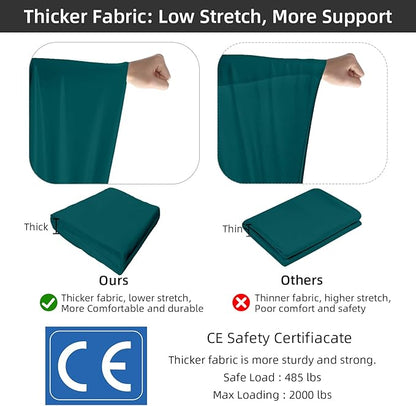 PRIOR FITNESS Aerial Silks Set, Professional Thicker Low Stretch Fabric 9/15/20 Yards Aerial Silk