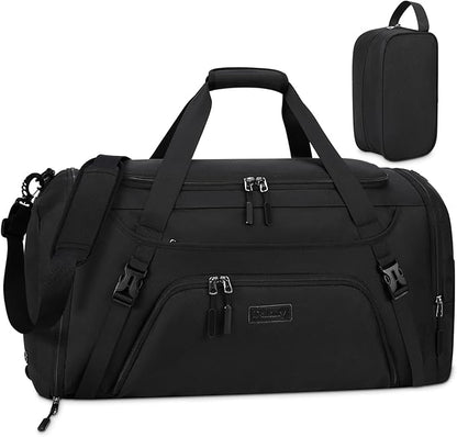 Gym Duffle Bag for Women Men 40L Waterproof Sports Travel Duffel Bags with Shoe Compartment,Wet