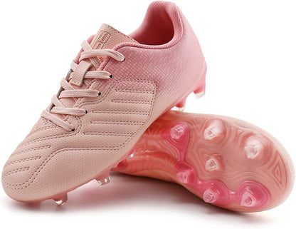 brooman Kids Soccer Cleats Boys Girls Athletic Outdoor Football Shoes