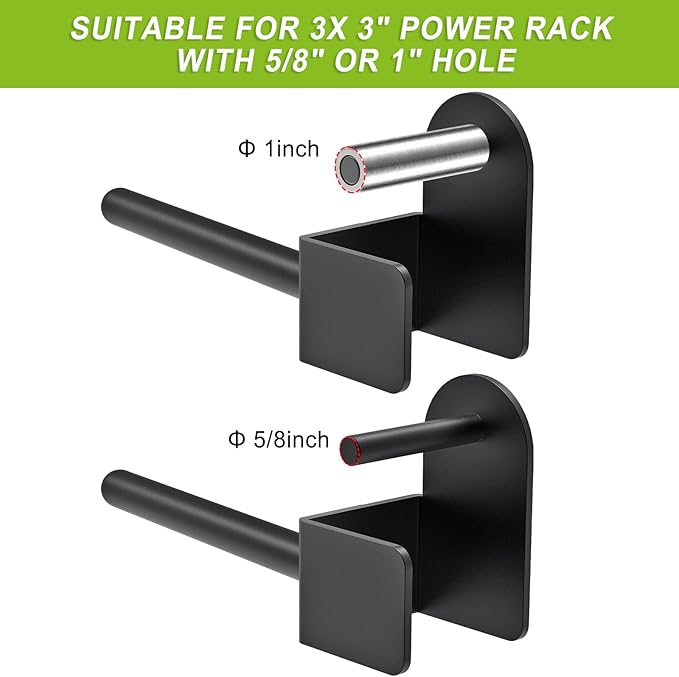 Kipika Weight Plate Holder for 2x2 and 3x3 Power Rack - Attachment for Storage - Fits Standard