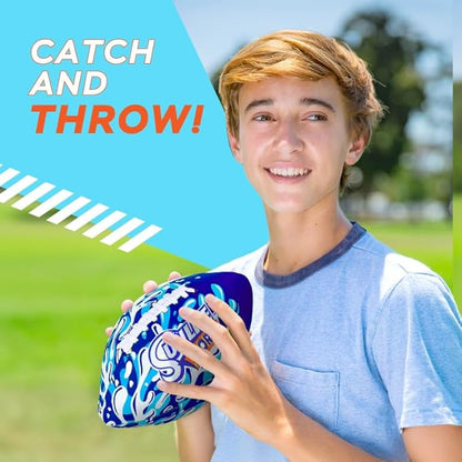 Sunlite Sports Waterproof Football for Lawn Backyard Pool Beach Lake Park Water Toy, Outdoor Play