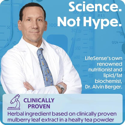 LifeSense GlucoLogic Clinically Proven Functional Tea, Next-Generation Smart Carb Blocker to help