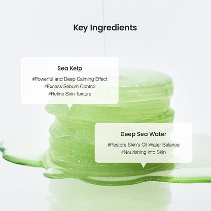 Biodance Sea Kelp Gel Toner Pads, Calming & Soothing for Sensitive Skin, Oil & Sebum Control