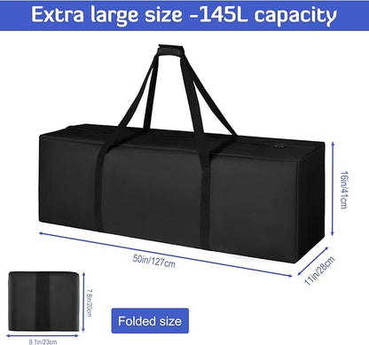 INFANZIA 50inch Sports Duffel Travel Bag, 145L Extra Large Duffel Luggage Bag with Upgrade Zipper