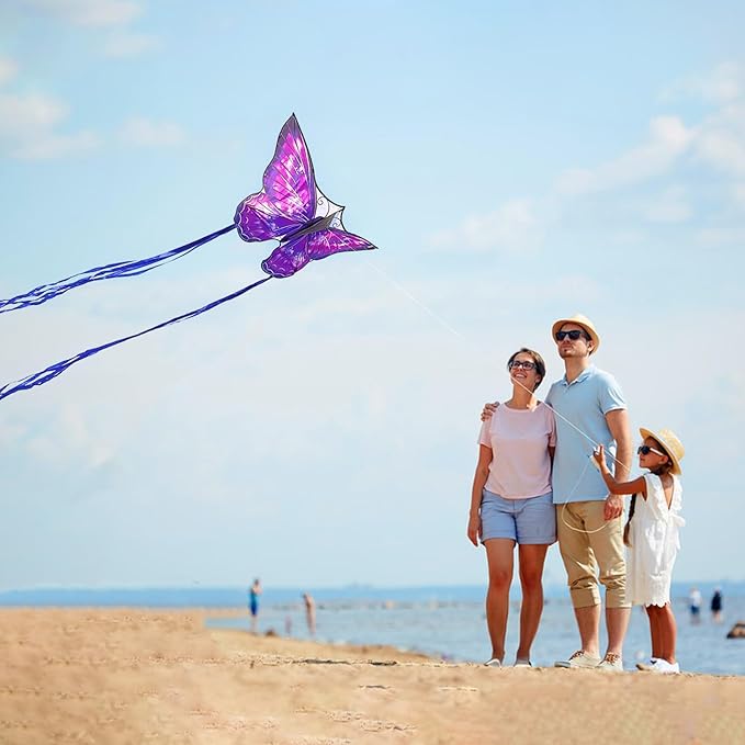 Mint's Colorful Life Butterfly Kite for Kids & Adults Easy to Fly, Large Single Line Kites with