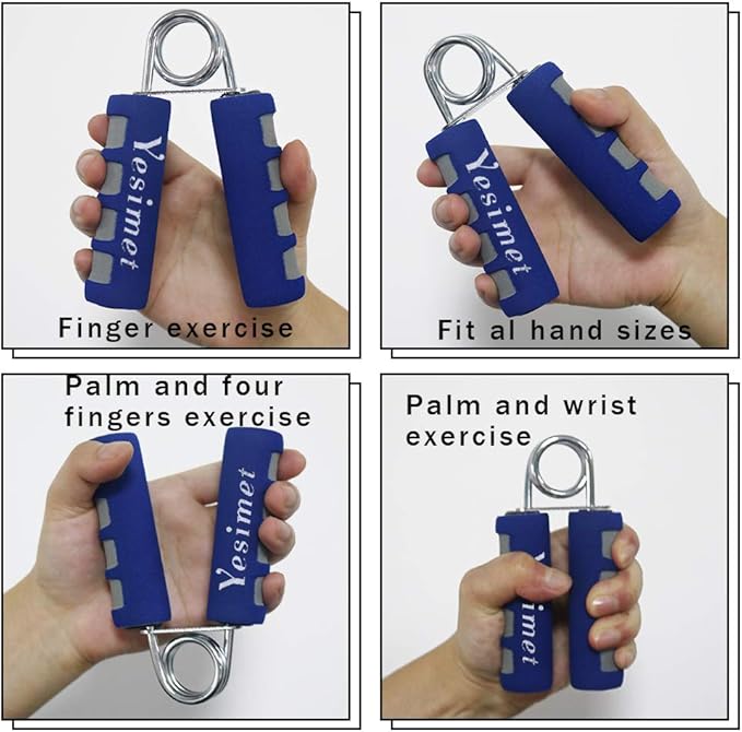 2 Pack Hand Grip Strengthener Set, Forearm Exerciser, Finger Gripper, Grip Strength Trainer, Hand