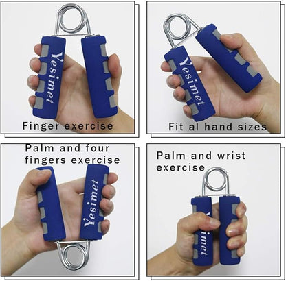 2 Pack Hand Grip Strengthener Set, Forearm Exerciser, Finger Gripper, Grip Strength Trainer, Hand