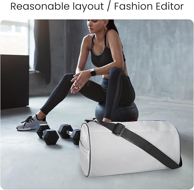 C&F BOGMOST Small Gym Bag for Women & Men,Small Lightweight Duffel Bag Carry On Bags Mini Duffel