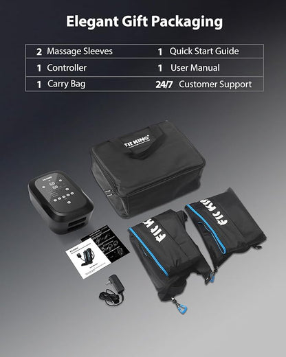 FIT KING Upgraded Leg Massager Recovery Boots, Professional Air Compression Recovery System for