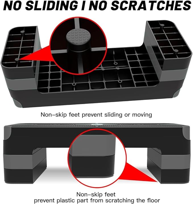 Aerobic Exercise Step, Adjustable Aerobic Stepper for Exercise, Workout Step Platform for Step Up