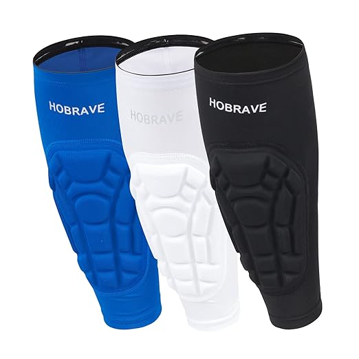 HOBRAVE Padded Calf Sleeve Shin Supports for Sports Pair
