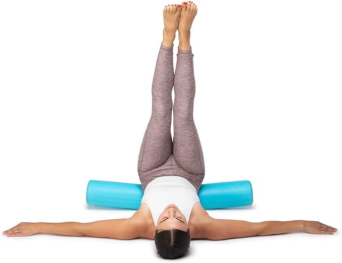 OPTP PRO-Roller Super Soft Density Foam Roller 36 in - Light Blue Low Density Foam Roller for