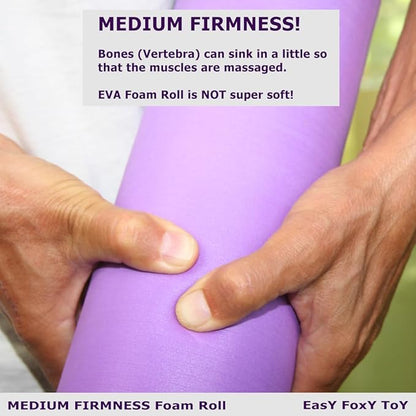 Small Size Medium Density EVA 4 Inch Foam Roller for Back &Leg Pain; Sore Muscle Recovery; Trigger