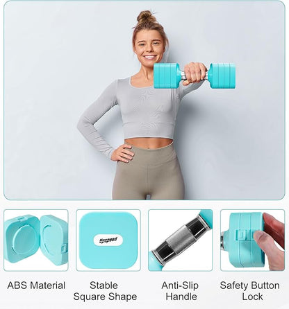 15LB 20LB 40LB 50LB Adjustable Dumbbell Set Free Weights Dumbbells Set for Women Men Hand Weights