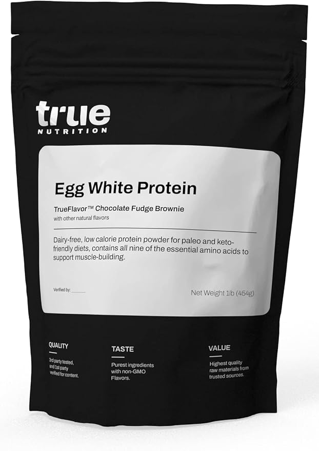 True Nutrition Egg White Protein Powder - Low Carb, Paleo, Keto, Carnivore, Lactose-Free