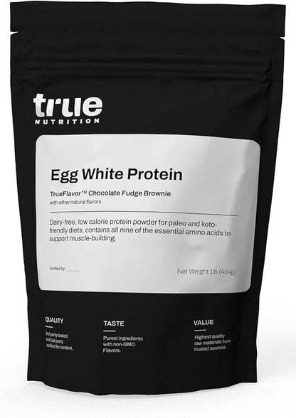 True Nutrition Egg White Protein Powder - Low Carb, Paleo, Keto, Carnivore, Lactose-Free