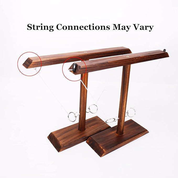 DreamToyz Ring Toss Games for Adults, Yard Games, Patio Decor, Outdoor Indoor Games, Wooden Hook