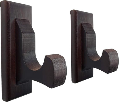 Sword Wall Mount Display Hooks - Wood Sword Holder Rack, Hanger for Martial Arts Weapons, Axe