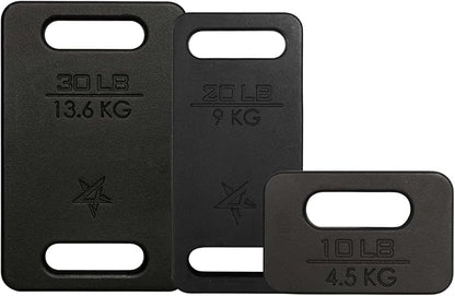 Yes4All Ruck Weight Plate, Cast Iron Rucking Plates with Wide Grip for Swings, Squat, Strength