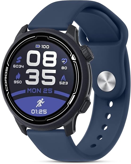 Amzpas Silicone Band for Coros PACE 2/ APEX 42mm/ APEX 2, 20mm Quick-Release Replacement Wristband