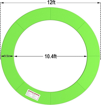 LANGXUN Universal Trampoline Repalcement Safety Pad, 8ft 10ft 12ft 14ft 15ft 16ft Waterproof