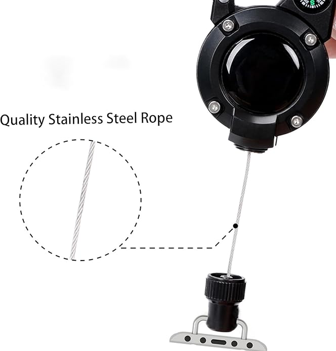 Badge Holder Retractable Clip Compatible with Apple Watch Band Series 10, Ultra 2, SE, 8 7 6 5 4 3