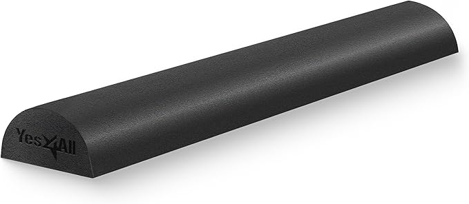 Yes4All Medium Firm Half Foam Rollers for Post-Workout Relaxation, 12/18/24/36 inch PE Foam Roll