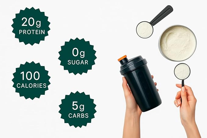 TOZZY Vegan Pea Protein Powder | Plant-Based Protein | Only 5 Simple Ingredients | 20g Protein, 100
