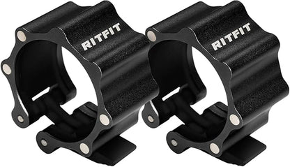 RitFit 2-Inch Magnetic Barbell Collars Locking Clamps - Heavy Duty Aluminum Alloy, Quick Release