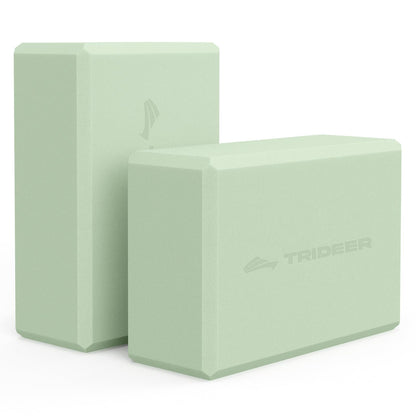 Trideer Yoga Block, Soft Non-Slip Surface Premium Foam Blocks, Supportive, Lightweight, Odorless
