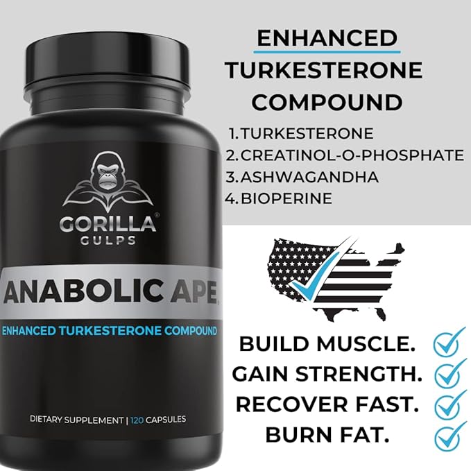 | Anabolic Ape ??Enhanced Turkesterone Compound | Turkesterone, Creatinol-O-Phosphate, Ashwagandha