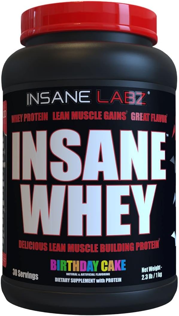 Insane Labz Insane Whey,100% Muscle Building Whey Protein, BCAA Amino Profile, Mass Gainer, Meal