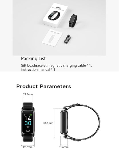Fitness Tracker for Women Men, Fitness Watches with Heart Rate SpO2 Sleep Tracking,16 Sports Modes