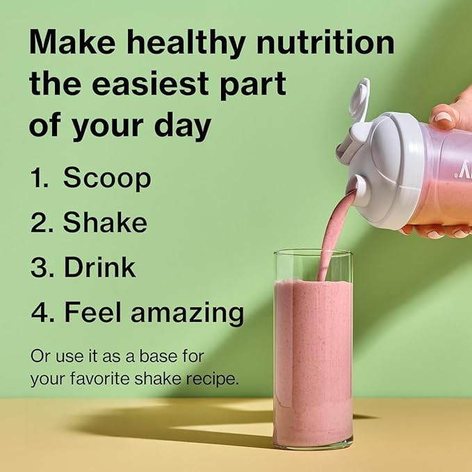 Shakeology 0g Added Sugar Plant Based Protein Powder Blend, Gluten-Free Shake with Vitamins and
