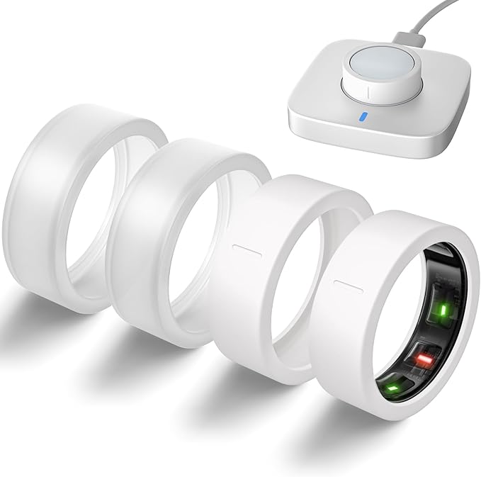 Ultra-Thin Covers Compatible with Oura Ring Gen 4/Oura Gen 3 Cover, Anti-Scratch Elastic Silicone