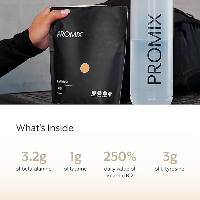 ProMix Nutrition Pre-Workout - Maximize Focus and Performance - Free of Stevia, Xanthan Gum, Soy