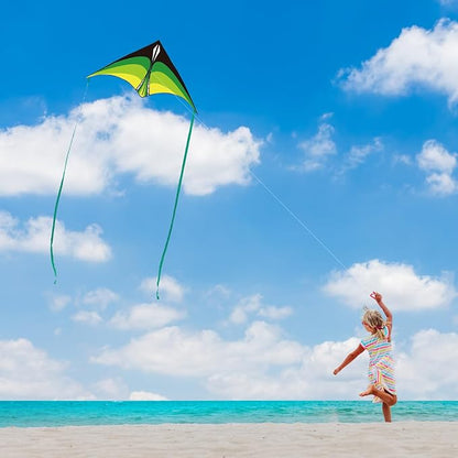 Large Delta Kite for Kids & Adults - Easy to Fly Outdoor Kites for Kids Ages 8-10, Perfect for