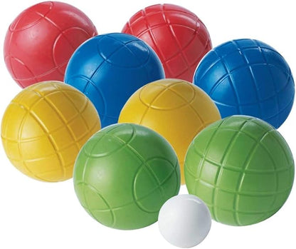 Franklin Sports Bocce Ball Set — 8 All Weather Bocce Balls and 1 Pallino — Beach, Backyard Lawn or