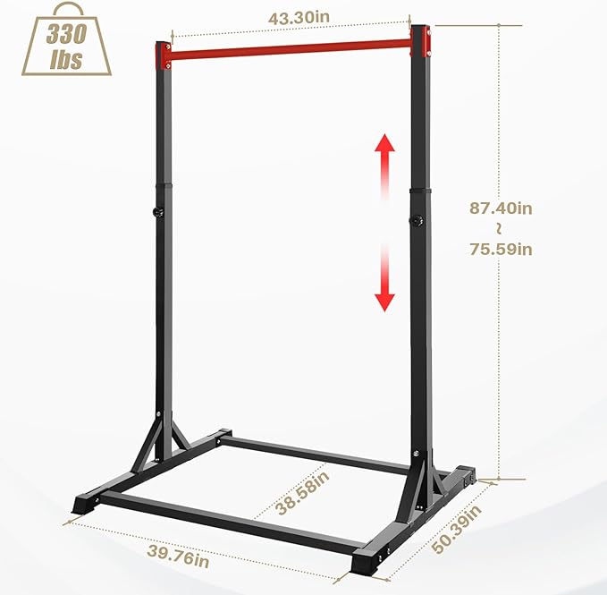 Pull Up Station, Bongkim Power Tower Portable Pullup Bar Station, Pull Up Bar for Home Gym, Pull Up